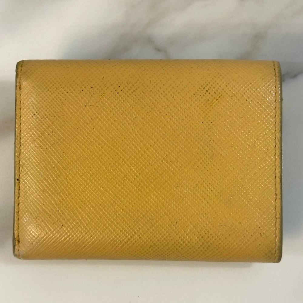 Prada Tri Fold Compact Saffiano Leather Wallet - Picture 2 of 6